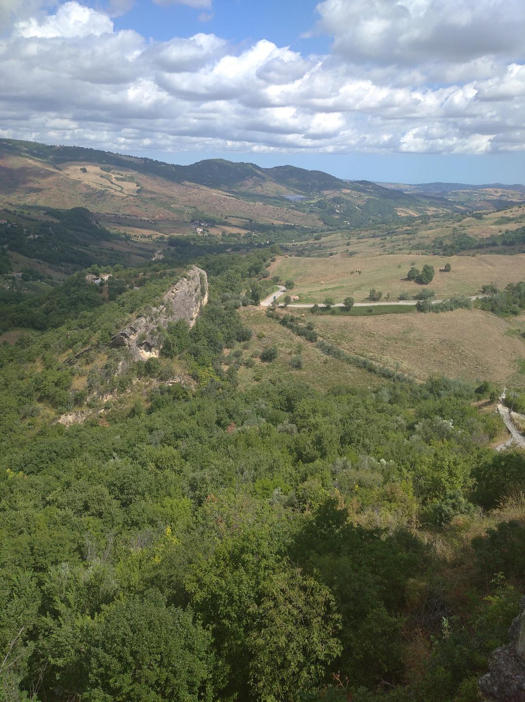 Val di Sangro valley looking toward the Adriatic, Abruzzo