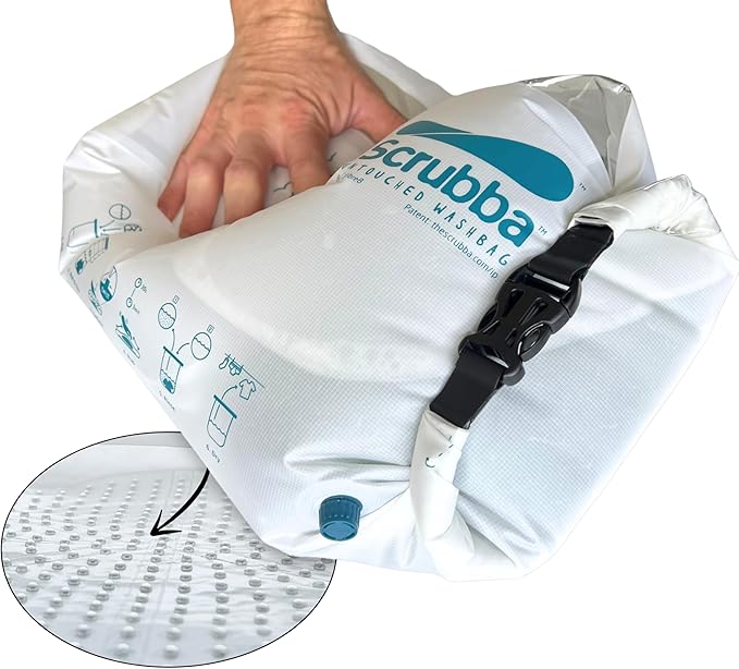 Bolsa de Lavandería de Viaje con Función de Lavado