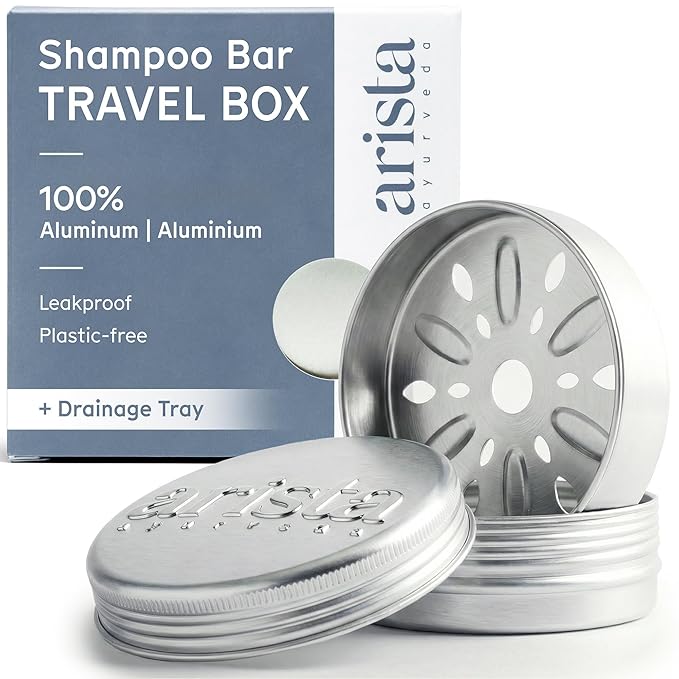 Barra de Champú Sólido + Lata de Viaje