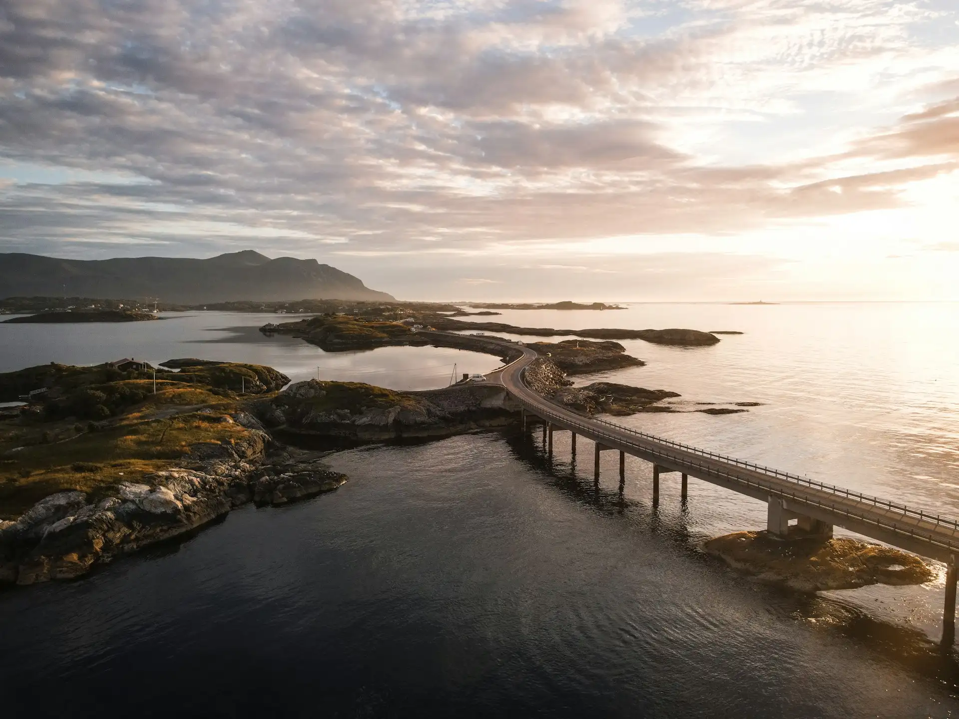 Atlantic Road bridges between islands