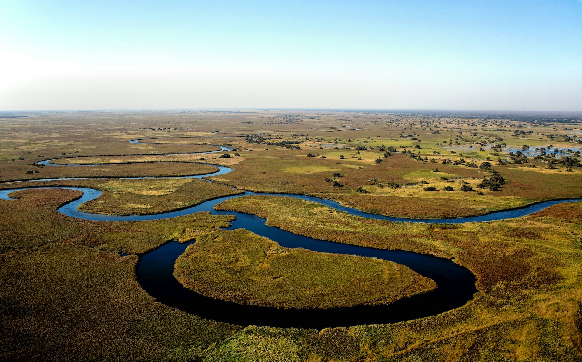 Botsvana Okavango Delta, fílar og lúxus safarí búðir