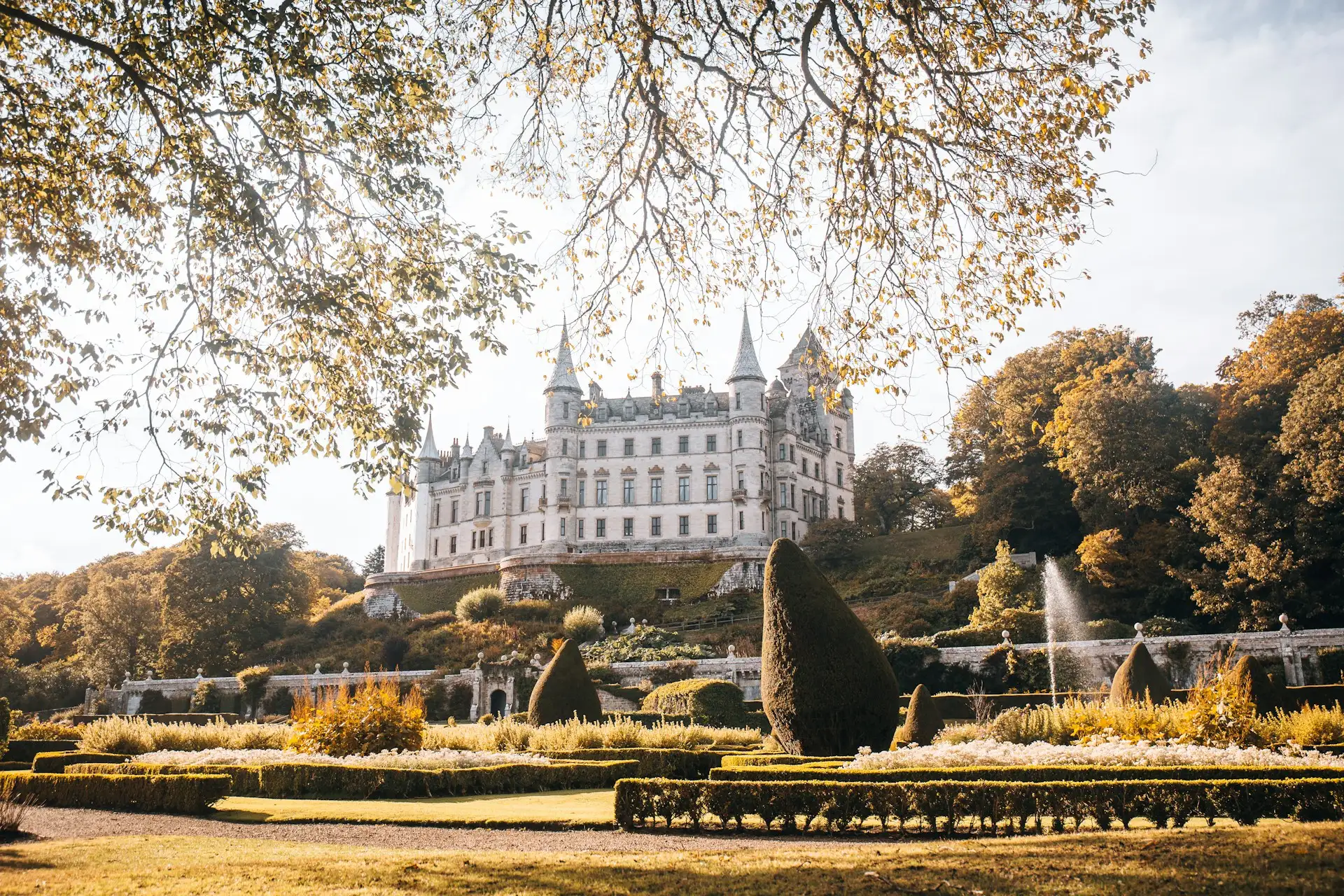 Dunrobin Castle with gardens