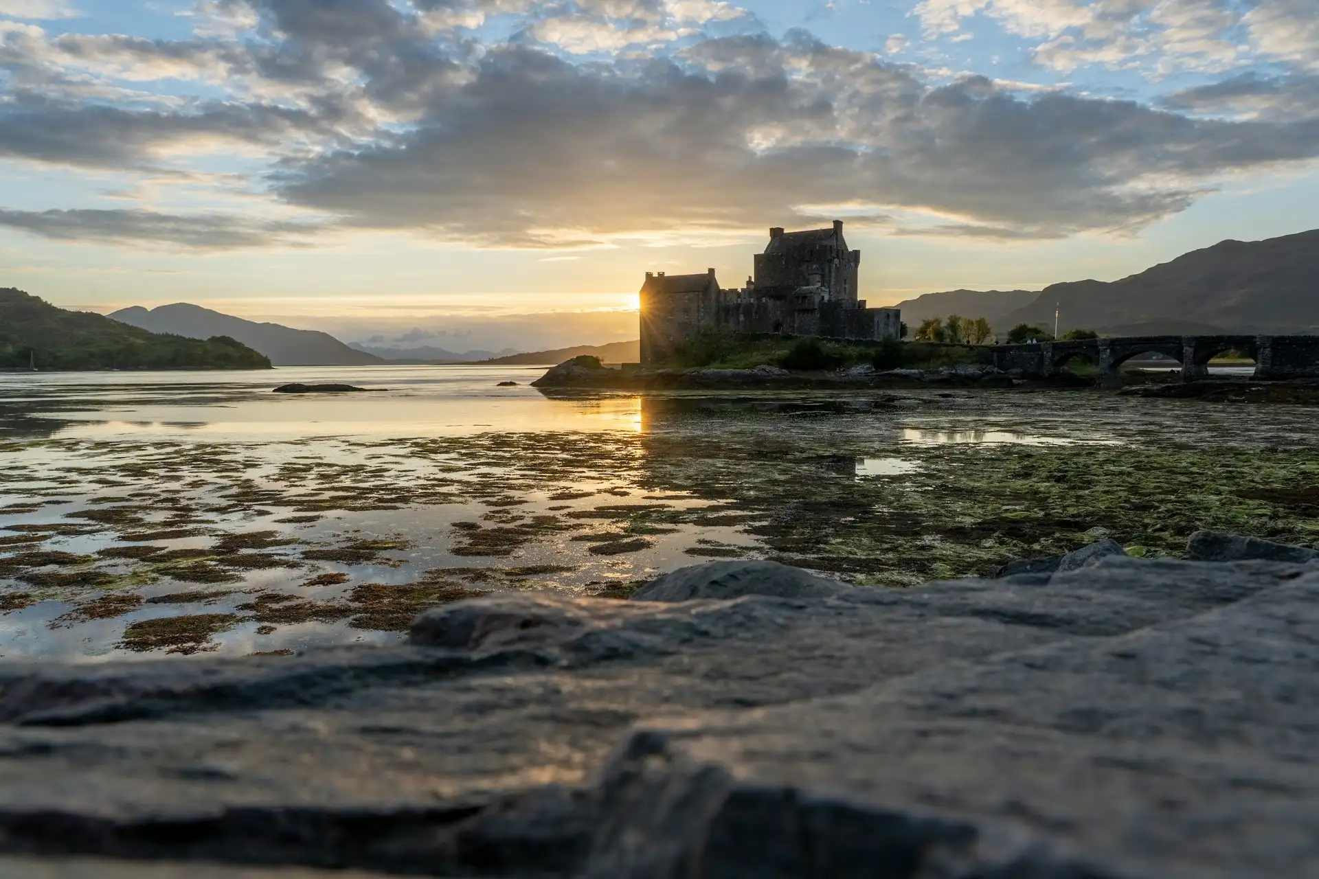 Eilean Donan Castle at sunset