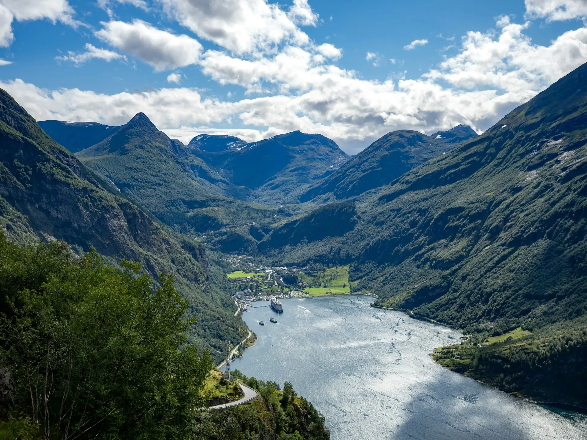 Geirangerfjord from above
