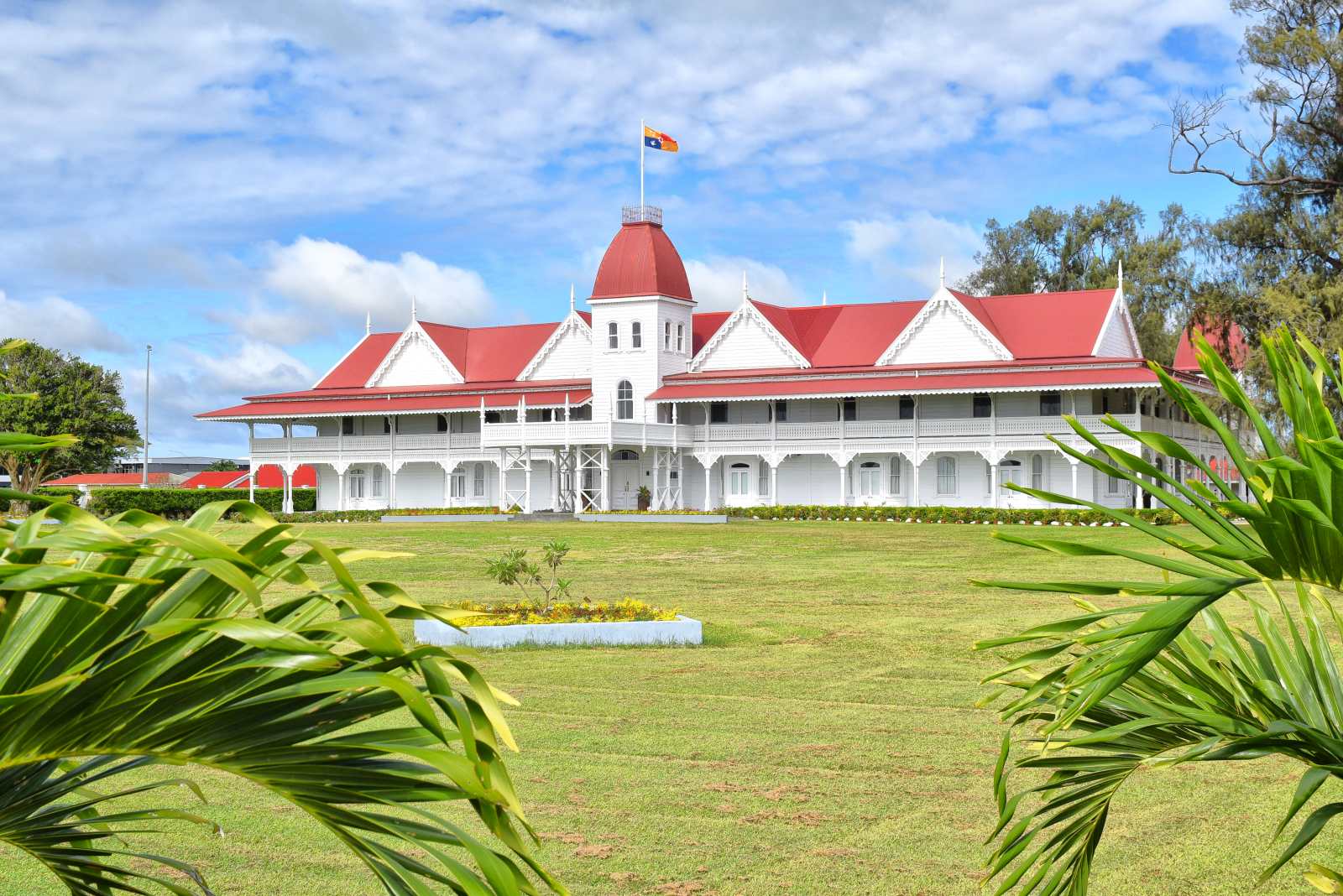 The waterfront Royal Palace grounds in Nuku'alofa, Tonga